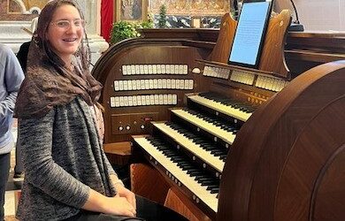 GRACIE BURCHILL PERFORMS IN VATICAN CITY, ROME.